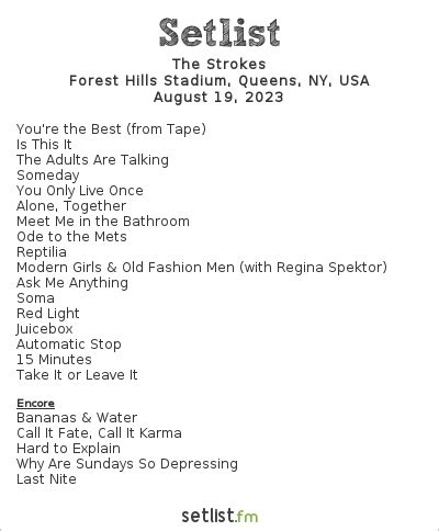 the strokes salt lake city|the strokes setlist 2023.